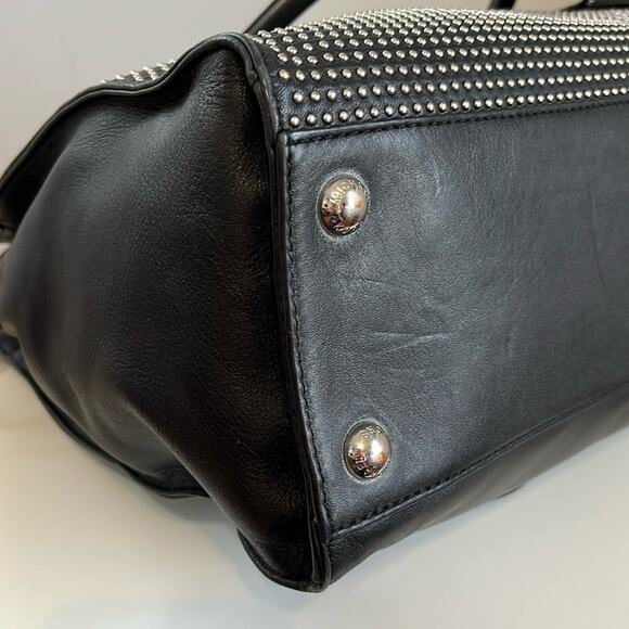 Michael Kors RARE Hamilton Studded Large Black Tote + MK Dust bag MSRP $558 EUC - Picture 8 of 16
